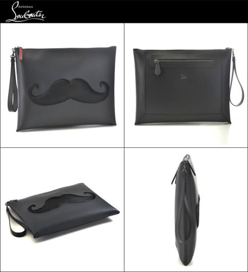 クリスチャンルブタン/CHRISTIAN LOUBOUTIN Peter Pouch クラッチバッグ ブラック 2015年春夏新作 1155015-0001-BK01